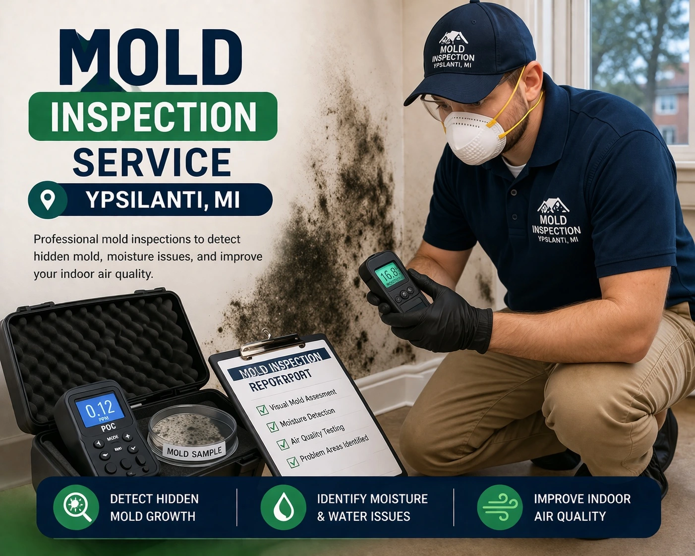 mold testing and inspection ypsilanti