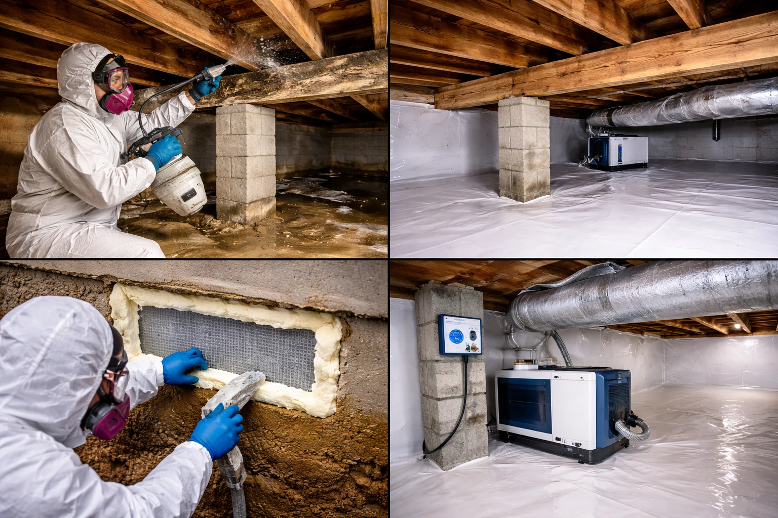 why mold develop in scio township in crawl spaces